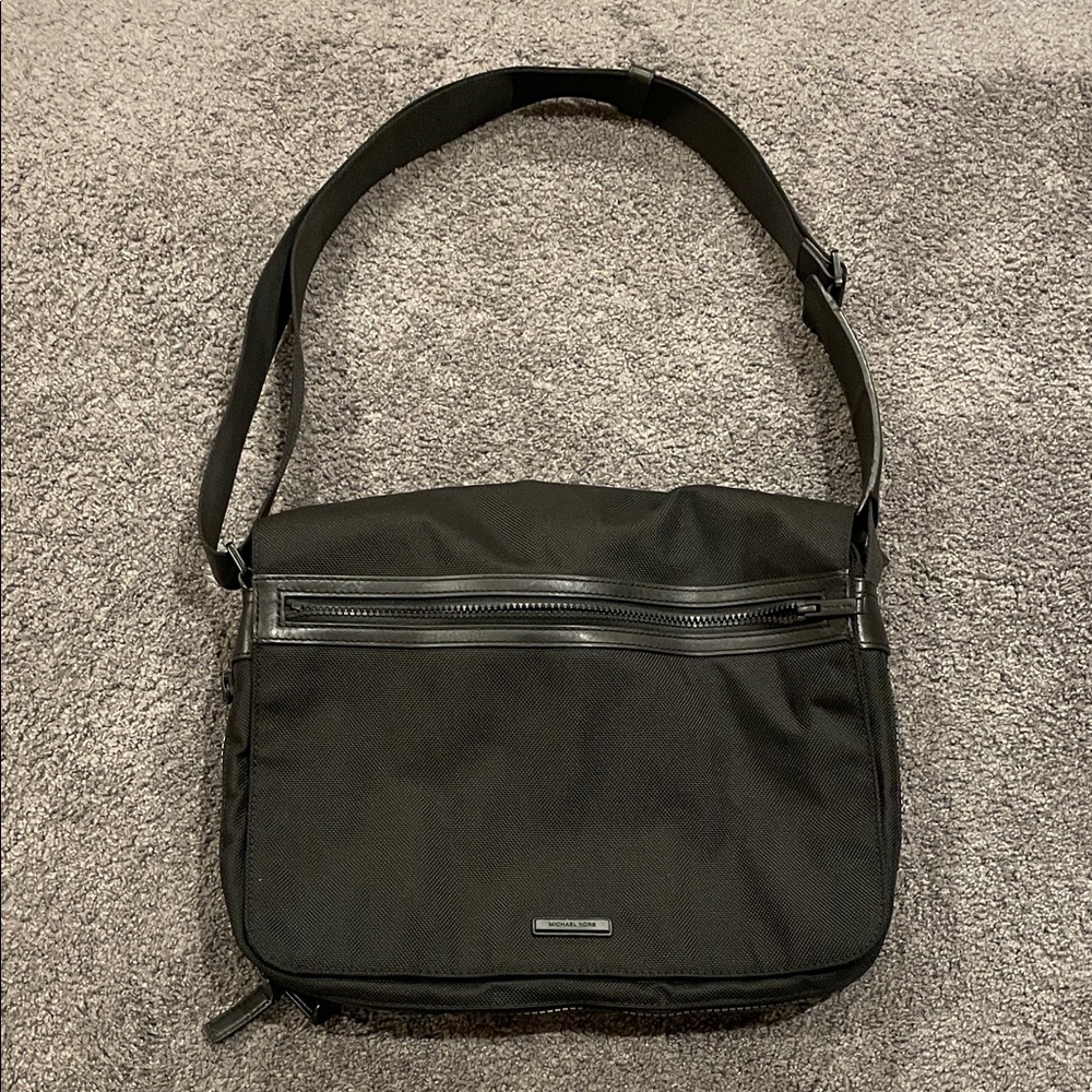 Michael Kors Men’s Black Canvas Messenger Bag